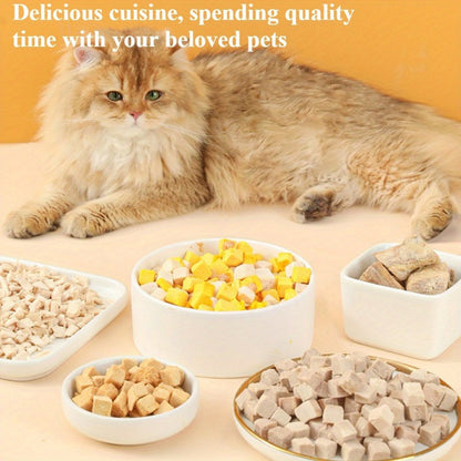 [Freeze-Dried Chicken Breast Treats] 4pcs Nutritious Freeze-Dried Chicken Breast Treats - for Dogs & Cats, 2180g Pet Snacks
