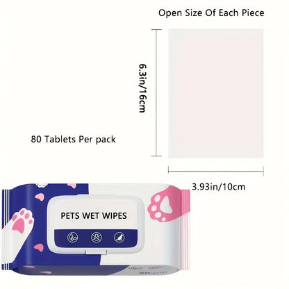 1pc Pet Care Wipes for Dogs - Gentle Cleaning Solution for Tears, Odors, and Paws - Polyester Blend, Non-Electric, Suitable for All Breeds