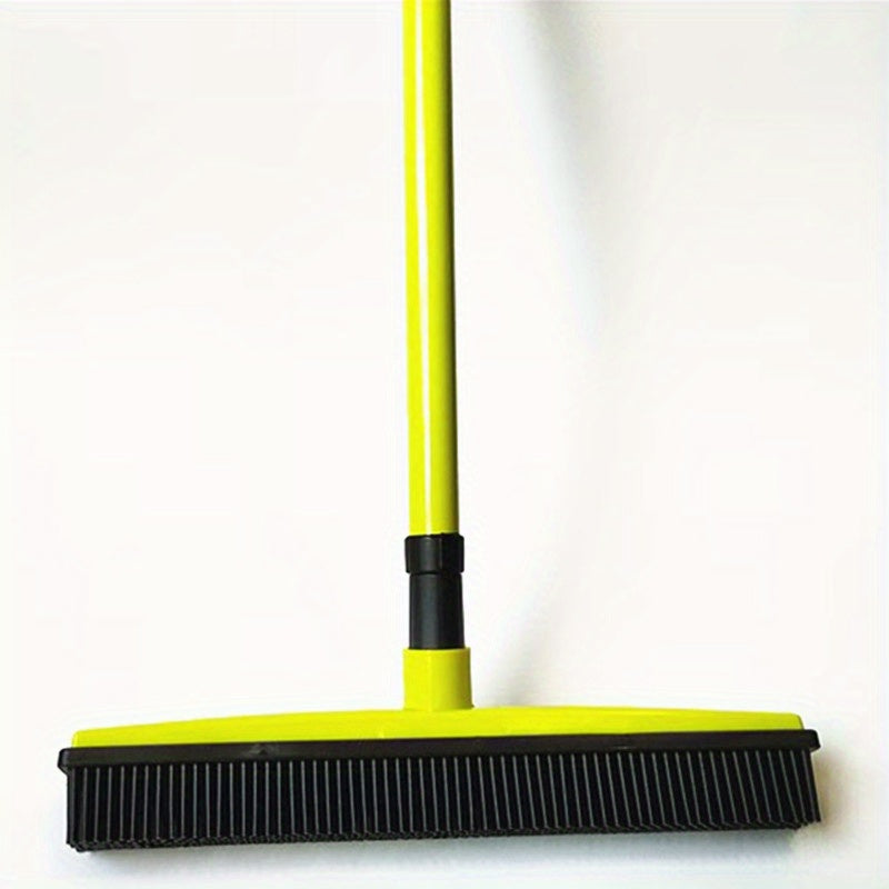 1pc Telescopic Pet Hair Remover Broom - Efficient Carpet Cleaner with Gentle Silicone Bristles - Flexible Handle for Dust & Hair Removal - Perfect Household Tool for Apartments, Dorms, and School Prep - Complete Cleaning Kit