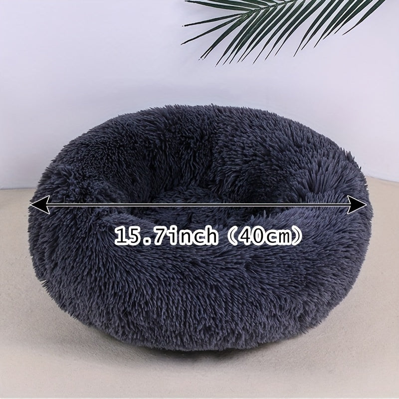 Plush Pet Nest Cat Dog Universal Round Nest Cat Mattress Soft Comfortable Bottom Non-slip Cat Nest