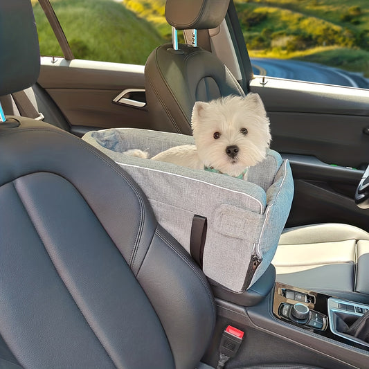 Pet Booster Seat For Cars - Dog Car Carrier With Safety Harness, Central Control Pet Nest, Portable Travel Vehicle Pet Bed - For Small & Medium Dogs - Suitable for Road Trips & Daily Commuting - Perfect Gift for Pet Owners