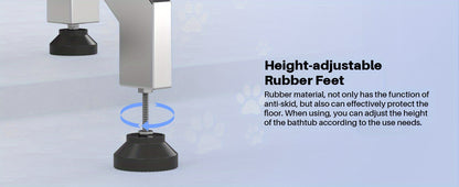 34" Stainless Steel Dog Washing Station with Sliding Door, Steps, Faucet & Sprayer – Easy-Access Bathtub for Small to Medium Pets, Max 110LB Capacity, Right Door Entry, Durable & Easy to Clean, Home Pet Care | Sliding Door