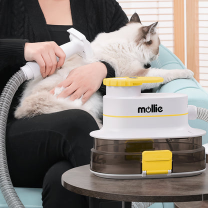 300W Pet Grooming Vacuum Blower - 3-Speed Multifunctional Grooming Machine for Dogs & Cats with 6 Nozzles, 1.06gal Capacity, And Storage Bag - All-in-One Pet Care Tool