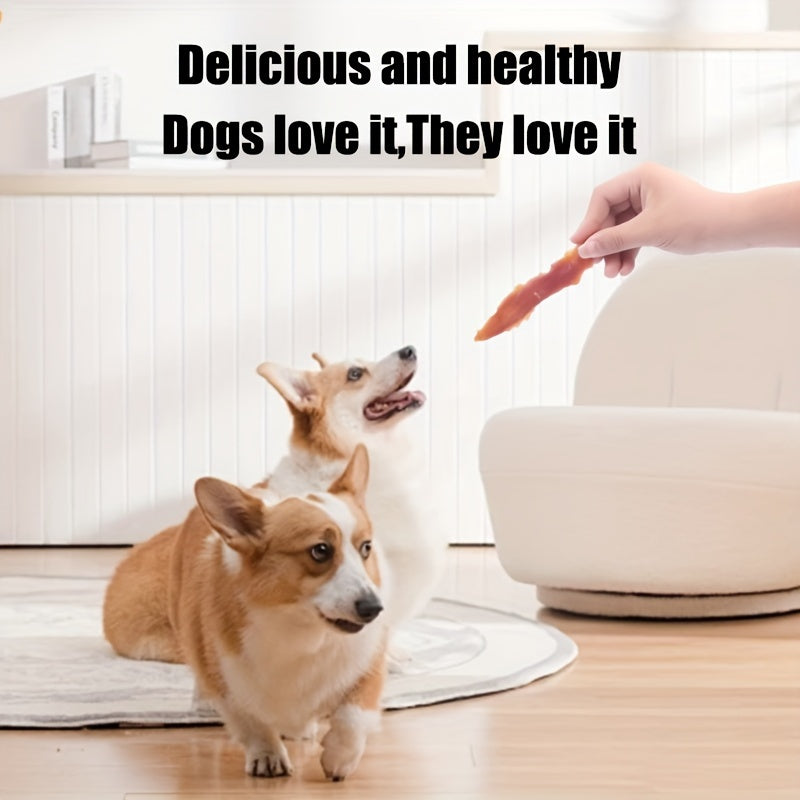 Delicious Handmade Jerky - Premium Pet Snacks for Cats and Dogs, Made with Chicken Breast, Duck Breast, and Jerky for Reward Training
