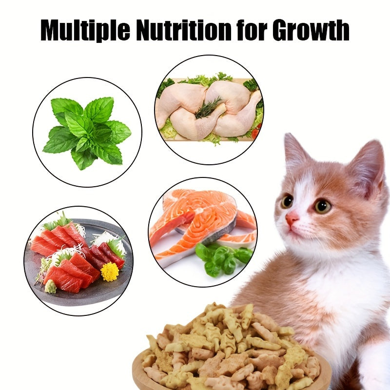 Cat Biscuits Salmon Snacks Chicken Tuna Multiplicity Nutrition Health Easy To Eat Digest Crispy Catnip Fish Biscuits Pet Snacks Cat Snacks Pet Food