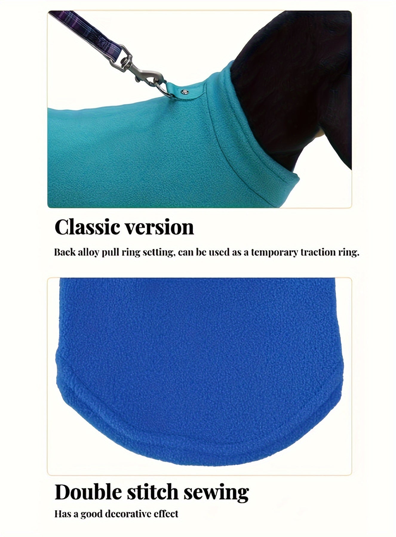 Tailoredtrend, Cozy Fleece Dog Vest - Thick, Solid Color Pet Apparel for Small to Medium Cats & Dogs, Hand Wash Only - Perfect for Fall/Winter