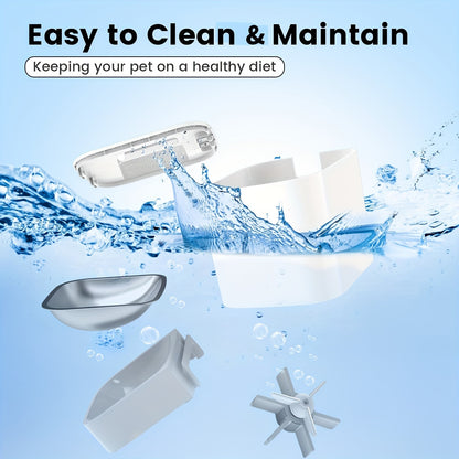 4L Timed Automatic Pet Feeders For Cats And Dogs Dry Food Dispenser With Desiccant Bag Timed Cat Feeder Programmable Portion Size Control 9 Meals Per Day 30s Voice Recorder