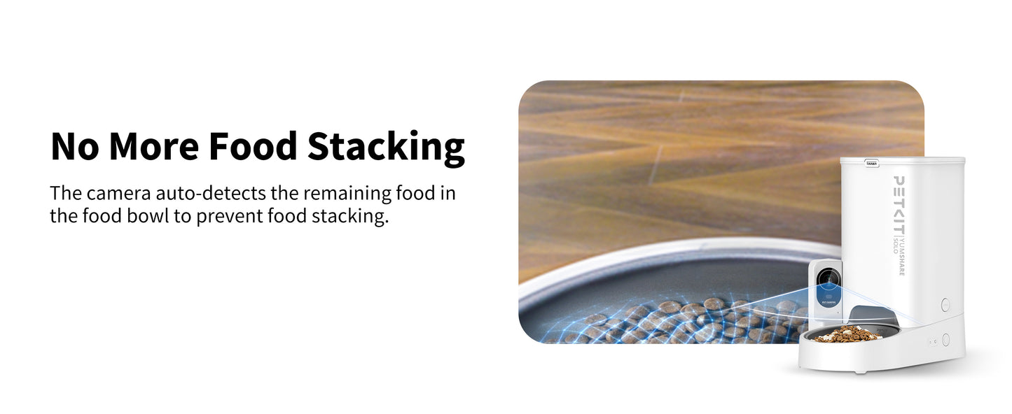 PETKIT Automatic Pet Feeder with Camera, 1080P HD Video with Night Vision, 2.4G WiFi Cat Dog Feeder with 2-Way Audio,Smart App Control Pet Dry Food Dispenser for Cats and Dogs with Non-Stick Food Bowl