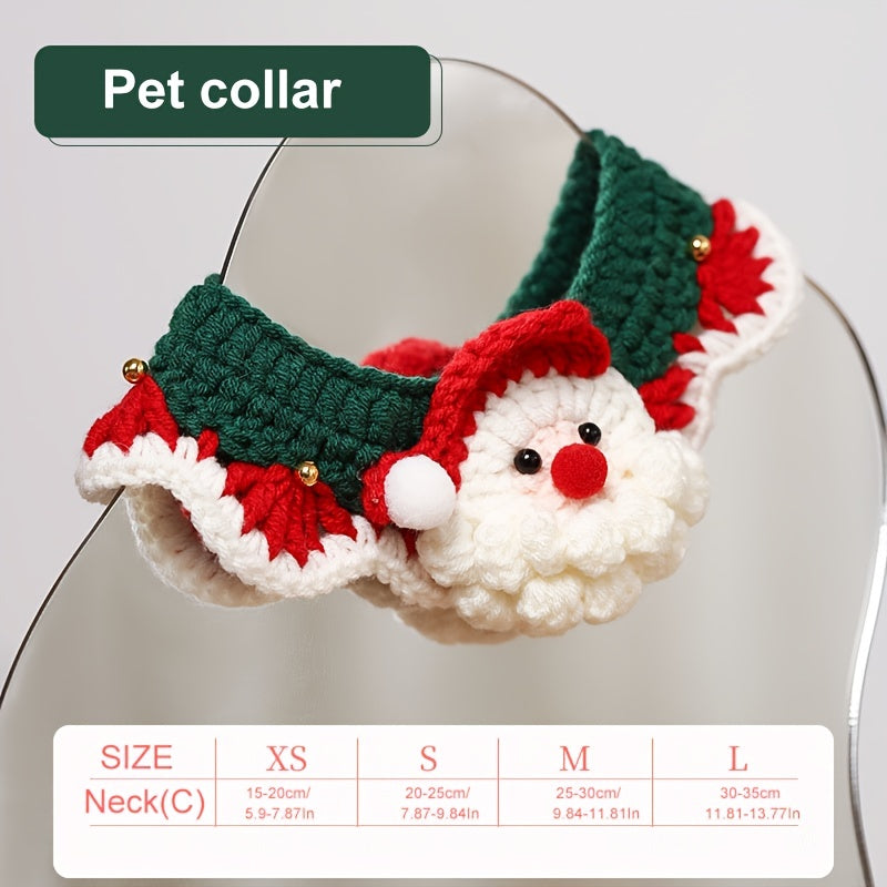 Christmas Pet Cat Collar Pet Holiday Collar Santa Claus Decor Cat Collar for stocking stuffers
