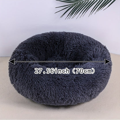 Plush Pet Nest Cat Dog Universal Round Nest Cat Mattress Soft Comfortable Bottom Non-slip Cat Nest