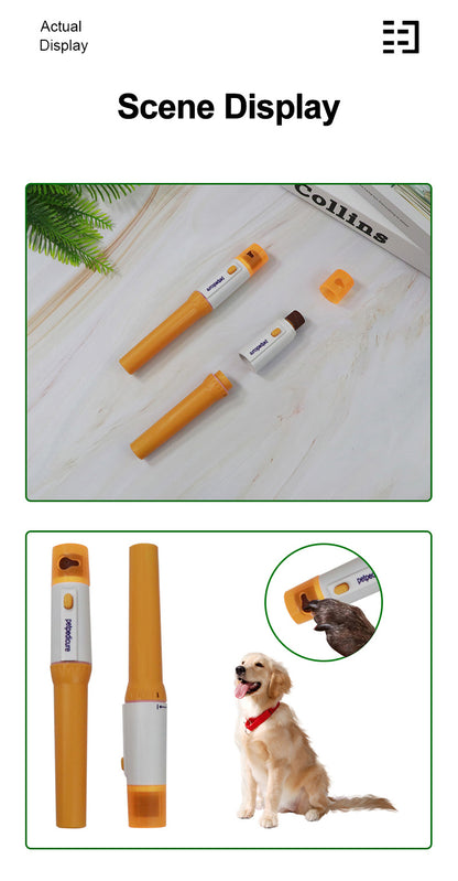 Pet Electric Nail Grinder - Durable Plastic, Battery-Powered, Safe for Dogs & Cats, Home Use, Pet Grooming Tool | Modern Design | Durable Plastic Grinder, Pet Nail Care, Without Battery