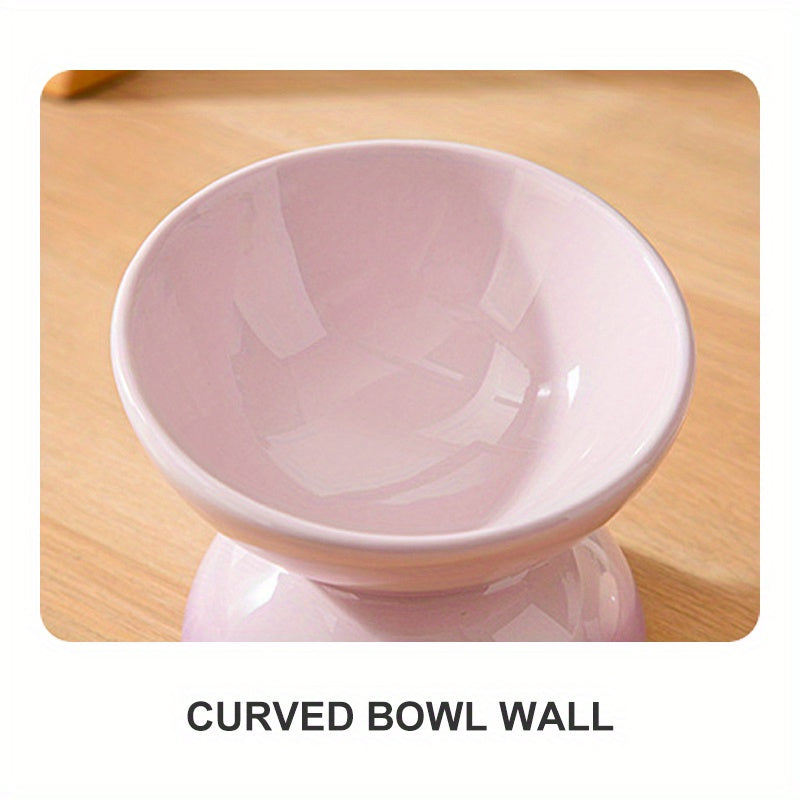Premium Ceramic Pet Feeding Bowls - Elevate Dining for Dogs & Cats - Reduces Neck Strain, Enhances Digestion with Stylish Red Design
