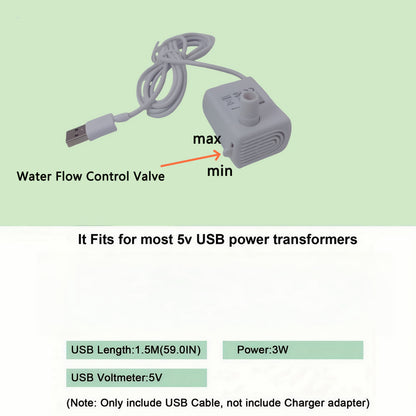 Cats and dogs pet new fountain flower water dispenser automatic cat water dispenser dog water dispenser food grade PP material, quiet operation, USB powered, safe and secure, suitable for cats and dogs large capacity Hallowee