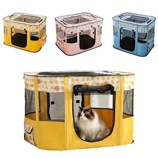 Portable Foldable Pet Playpen Collapsible Crates Kennel Playpen For Dog Cat And Rabbit &Travel Playpen, Portable Pet Play Pens, Dog And Cat Playpen Foldable, Dog Tent Puppy Playground For Puppy Indoor/Outdoor (M.L.XL.XXL).