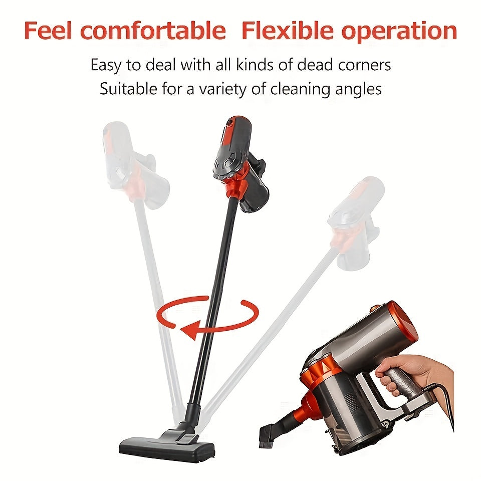 Four-in-One 600W 110V 18KPa Lightweight Handheld Rod Vacuum Cleaner - Portable, Low Noise, Pet Hair and Hard Floor Friendly, Suitable for Carpets, with Aspirating Function