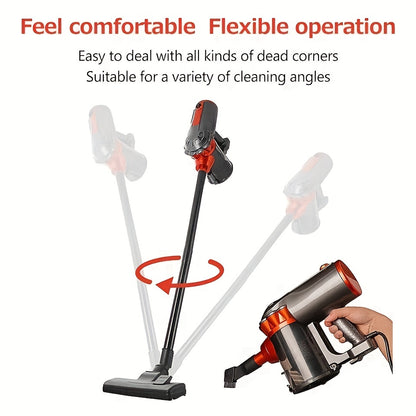 Four-in-One 600W 110V 18KPa Lightweight Handheld Rod Vacuum Cleaner - Portable, Low Noise, Pet Hair and Hard Floor Friendly, Suitable for Carpets, with Aspirating Function