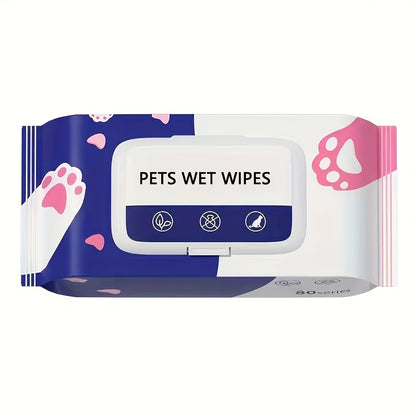 1pc Pet Care Wipes for Dogs - Gentle Cleaning Solution for Tears, Odors, and Paws - Polyester Blend, Non-Electric, Suitable for All Breeds