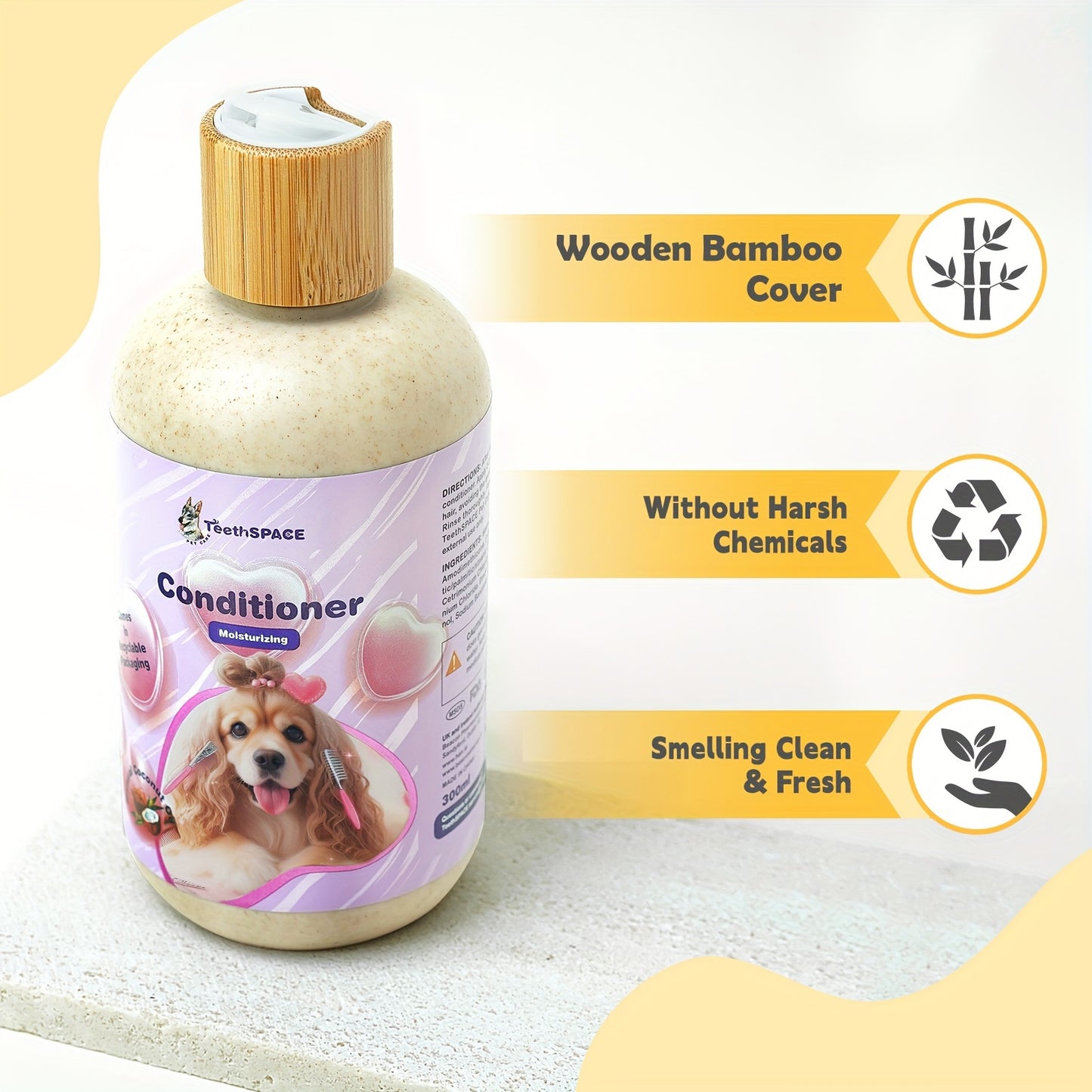 2pcs Pet Grooming Kit: Gentle Formula Shampoo & Conditioner For Dogs - Softens Fur, Cleanses & Cares, Nourishing Coconut Pet Care 3-in-1 Shampoo - Deep Cleans, Moisturizes, Itchy Skin Relief, Glossy Coat - Gentle & Safe For C