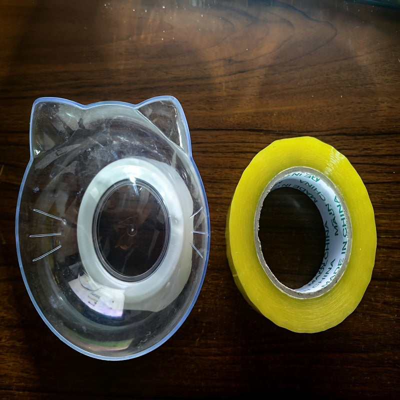 Elevated Pet Inclined Food Bowl Water Bowl, Transparent Plastic Cat Dish Bowl For Pet Cervical Spine Protection