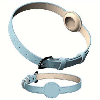 Dog Collar For Airtag Protective Tracker, Waterproof Pet Dog Anti-lost Positioning Silicone PU Collar Anti-lost Pet Cat Dog Collar