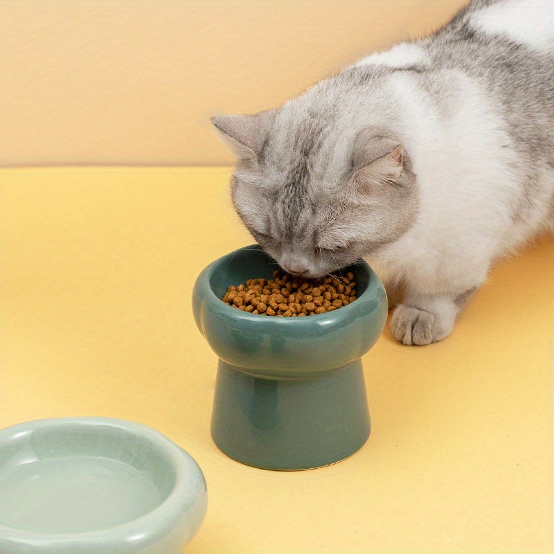 Ceramic Elevated Pet Bowls for Healthy Feeding and Hydration of Your Dog or Cat