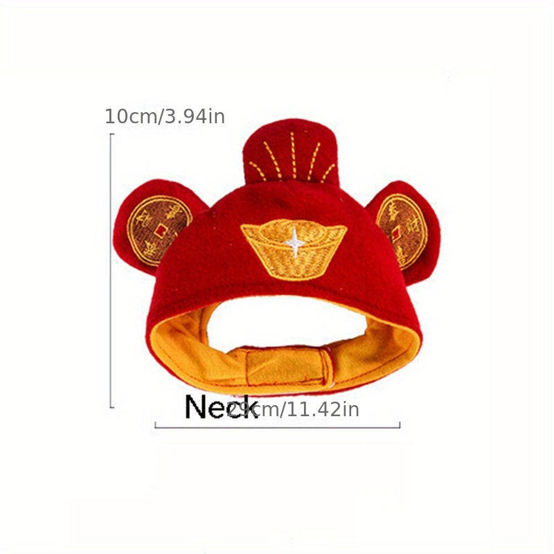 Cute Animals Shaped Cat Hat, Warm Pet Costume For Dog & Cat, Pet Party Supplies