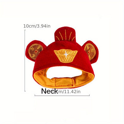 Cute Animals Shaped Cat Hat, Warm Pet Costume For Dog & Cat, Pet Party Supplies