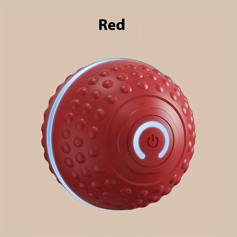 PounceEarth Large Dog Ball Toy - Bite-Resistant Durable Dog Ball with USB Rechargeable Battery, Interactive Polka Dot Design & Multiple Modes for All Breeds - Promotes Playful Engagement & Stimulates Curiosity, Dog Ball Toy,