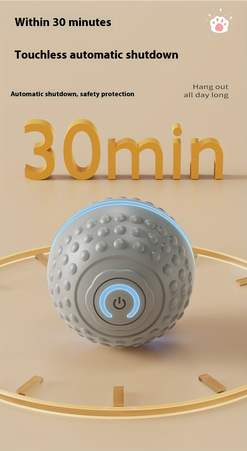 PounceEarth Large Dog Ball Toy - Bite-Resistant Durable Dog Ball with USB Rechargeable Battery, Interactive Polka Dot Design & Multiple Modes for All Breeds - Promotes Playful Engagement & Stimulates Curiosity, Dog Ball Toy,