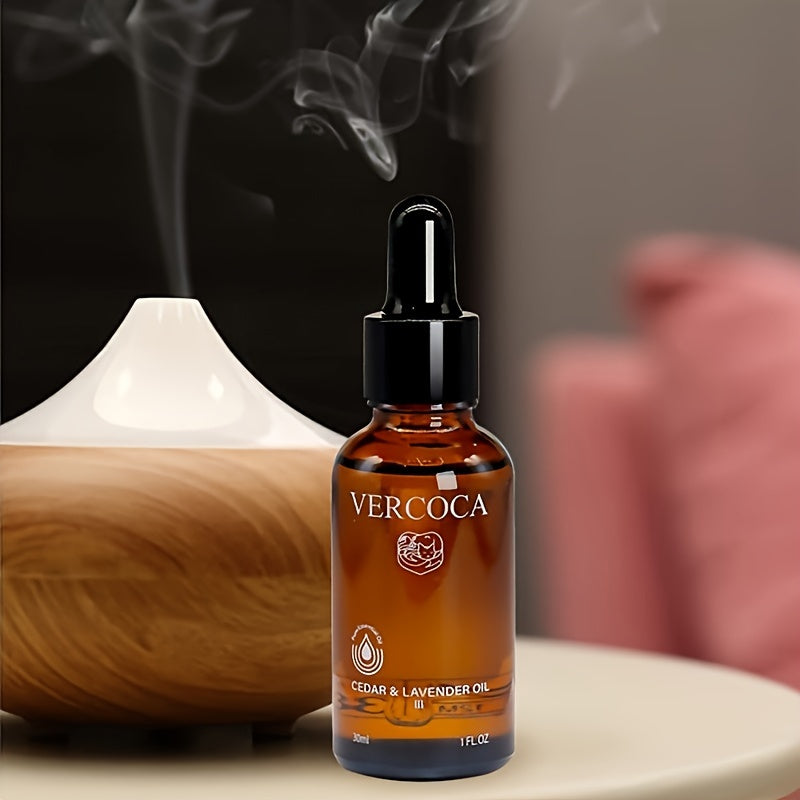 VERCOCA Cedar & Lavender Essential Oil for Dogs - Soothing, Calming Pet Care Solution