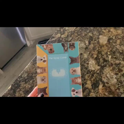 4-in-1 Cat Steam Brush with Self-Cleaning, Antistatic Shedding Spray Comb, Hair Removal, Massage Atomized Steam Beauty Brush for Dogs and Cats - Water Spray Demisting, Pet Care, White Professional Version, Cloud Pet Care