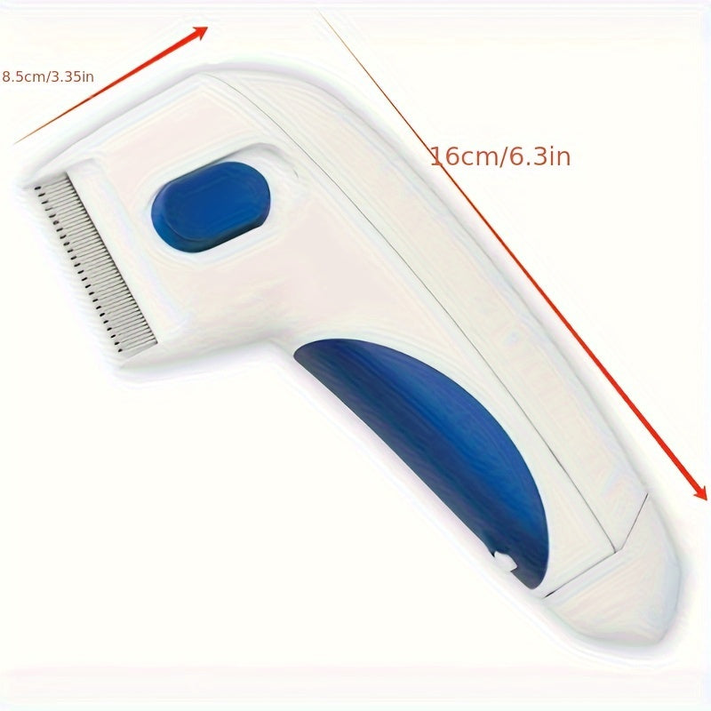 flea comb - Electric Flea Comb - Effective Flea & Egg Removal, Gentle Pet Care Design - Cats & Dogs - Pet Owners - For Safe & Easy Flea & Lice Control - Flea-Free Fur, Instantly!