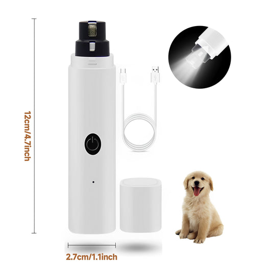 Professional Dog Nail Grinder for pet Grooming. USB Rechargeable, 2 Speed, Dog Nail Trimmers for Small Medium or Large Dogs or Cats. The Best Dog Nail Clipper Grooming kit for Dogs.