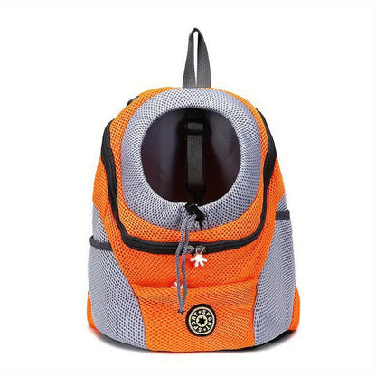 Portable Pet Pal Dog Carrier Backpack - Spacious Nylon Travel Bag with Zipper Closure for Hiking, Camping, and Outdoor Adventures - Comfortable, Ventilated, and Easy to Clean