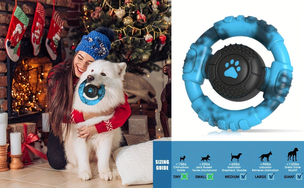 Dog Chew Toys Squeak Chewing Toys Durable Interactive Puppy Toy Teeth Cleaning Nylon Pet Toys