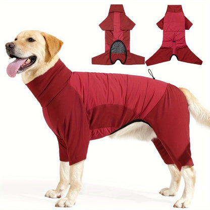 FullLimb Dog Bodysuit with Snow-Resistant Coating - All-Season Winter & Cold Weather Warmth, Adjustable Full-Limb Coverage, Machine Washable, Comfortable & Durable Pet Suit for Small Medium Large Dogs, Easy Pullover Design fo