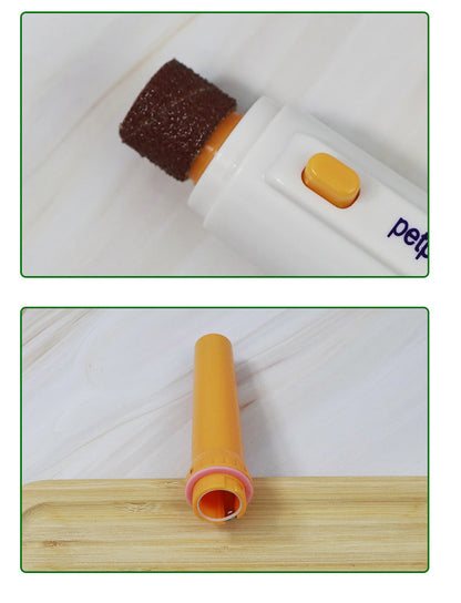 Pet Electric Nail Grinder - Durable Plastic, Battery-Powered, Safe for Dogs & Cats, Home Use, Pet Grooming Tool | Modern Design | Durable Plastic Grinder, Pet Nail Care, Without Battery