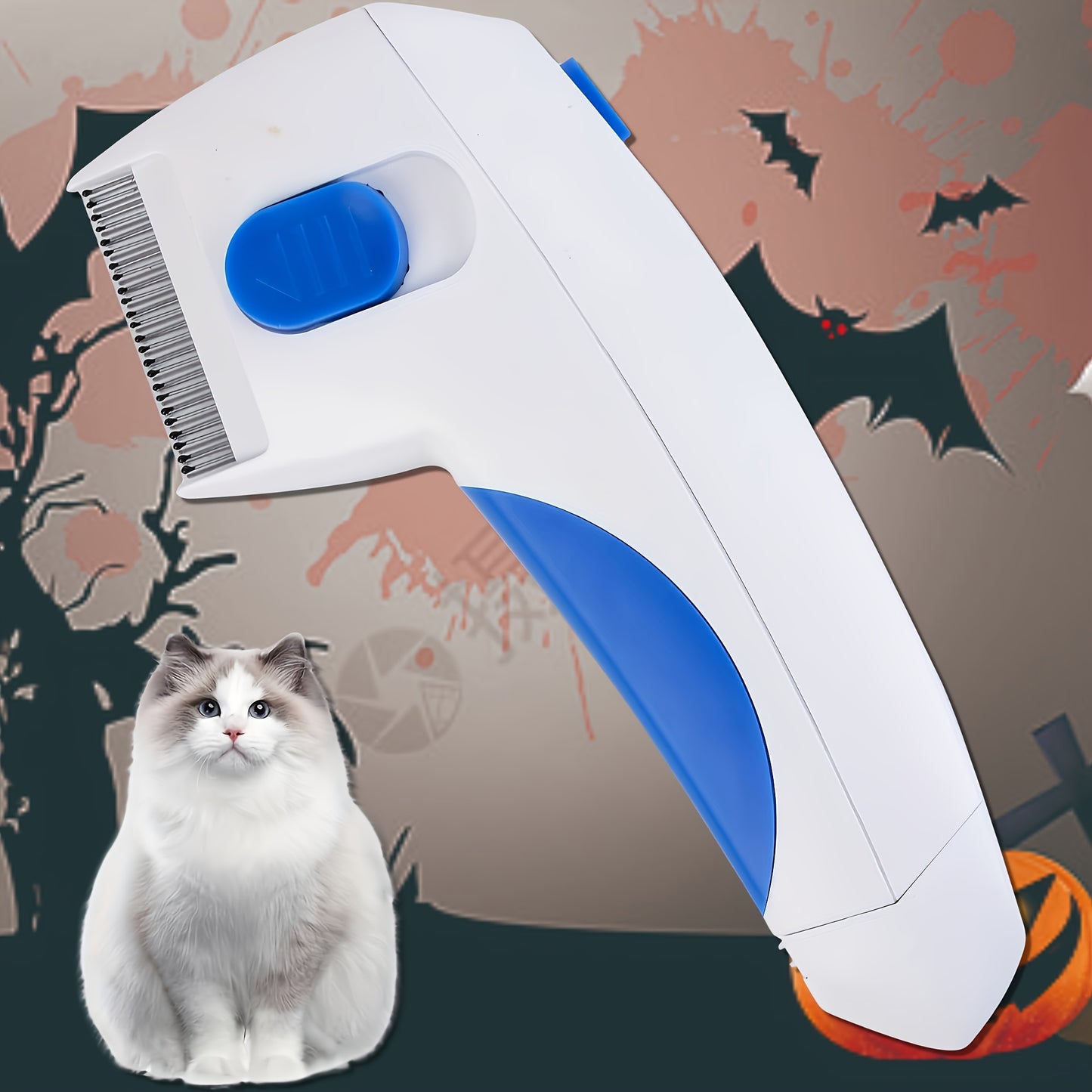 flea comb - Electric Flea Comb - Effective Flea & Egg Removal, Gentle Pet Care Design - Cats & Dogs - Pet Owners - For Safe & Easy Flea & Lice Control - Flea-Free Fur, Instantly!