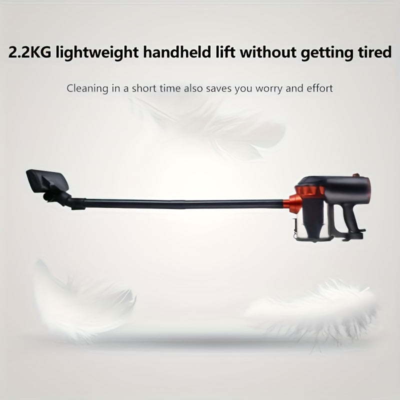 Four-in-One 600W 110V 18KPa Lightweight Handheld Rod Vacuum Cleaner - Portable, Low Noise, Pet Hair and Hard Floor Friendly, Suitable for Carpets, with Aspirating Function