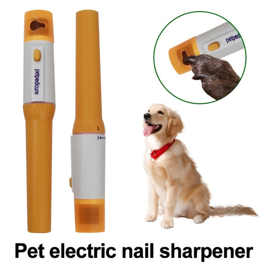 Pet Electric Nail Grinder - Durable Plastic, Battery-Powered, Safe for Dogs & Cats, Home Use, Pet Grooming Tool | Modern Design | Durable Plastic Grinder, Pet Nail Care, Without Battery