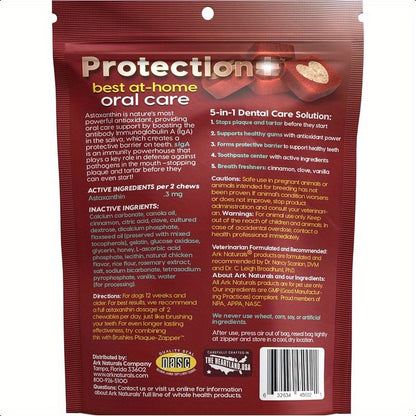 ARK NATURALS 4oz Dog Dental Chew Toothpaste for Mini Breeds - Natural Plaque & Tartar Prevention, Soft & Medium Chewable Chews with Natural Ingredients, Freshens Breath, Vet Recommended, Dog Dental Care | Pet Care Essentials