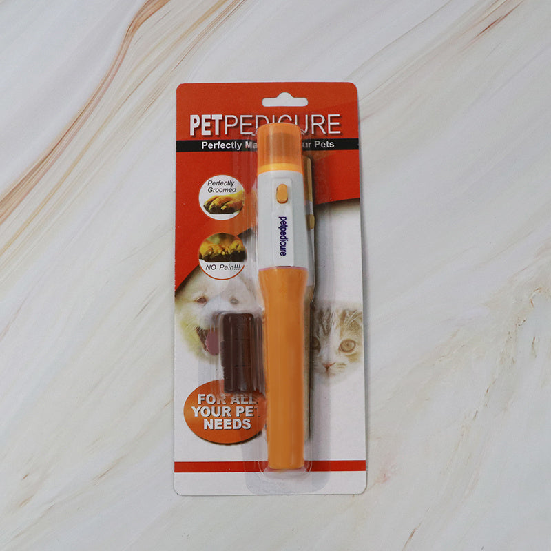 Pet Electric Nail Grinder - Durable Plastic, Battery-Powered, Safe for Dogs & Cats, Home Use, Pet Grooming Tool | Modern Design | Durable Plastic Grinder, Pet Nail Care, Without Battery