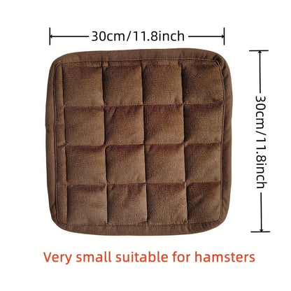 1pc Cozy Plush Cat Bed Mat - Thick, Self-Heating, Non-Slip, Soft Kennel Pad for Pet Sleeping - Orthopedic Support, Easy Cleaning, and Durable Pet Bed for Cats and Small Dogs