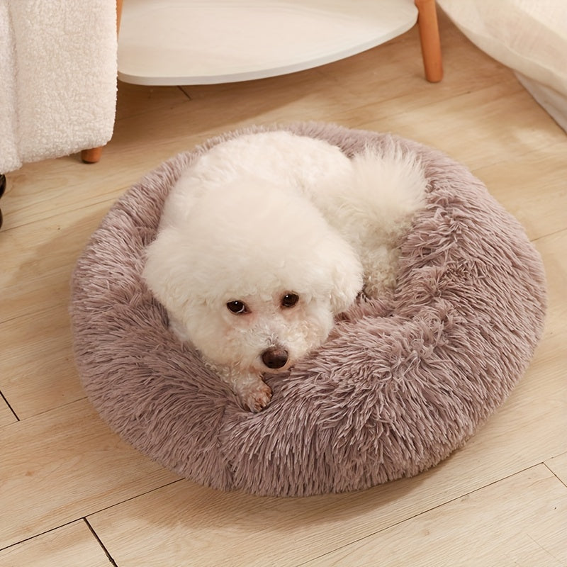 Plush Pet Nest Cat Dog Universal Round Nest Cat Mattress Soft Comfortable Bottom Non-slip Cat Nest