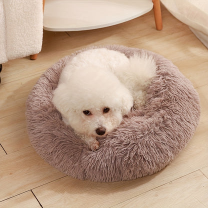 Plush Pet Nest Cat Dog Universal Round Nest Cat Mattress Soft Comfortable Bottom Non-slip Cat Nest