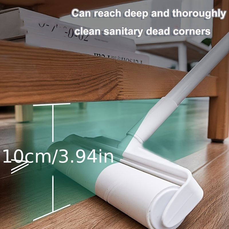 2-in-1 Long Handle Pet Hair Remover Roller - Reusable Lint Fur Roller for Dog, Cat, Carpet, Sofa, Bed, Floor - Easy to Clean, Self-Cleaning, Pet Hair Removal Tool