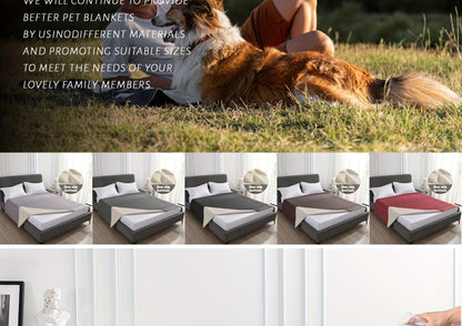 Waterproof & Non-Slip Dog Mattress Cover for Beds, Sofas, Cars | Super Soft Pet Blanket with Incontinence Protection | Machine Washable Furniture Protector Pad, Puppy Bedspread, Durable Dog Carpet