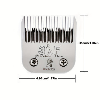4-Pack Professional Ceramic Detachable Blades - Compatible with Andis, Oster A5, Wahl KM10 Series Clippers, KBDS Size 10/7F/5F/4F, Cut Length 1/16"(1.5mm) to 3/8"(9.5mm) for Pet Dog Grooming