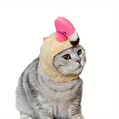 Cute Animals Shaped Cat Hat, Warm Pet Costume For Dog & Cat, Pet Party Supplies