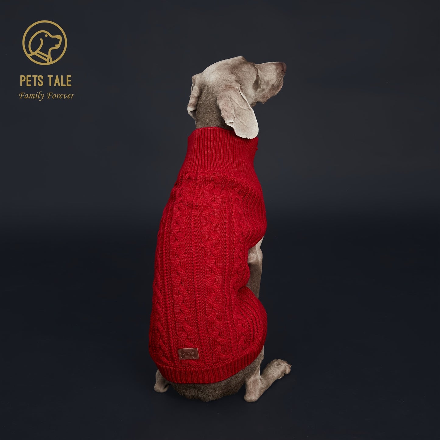1pc Cozy Pet Knit Sweater - Warm Dog Clothes for Autumn and Winter - Soft, Plain Color, Knitted Design, Pet Friendly, Seasonal Apparel